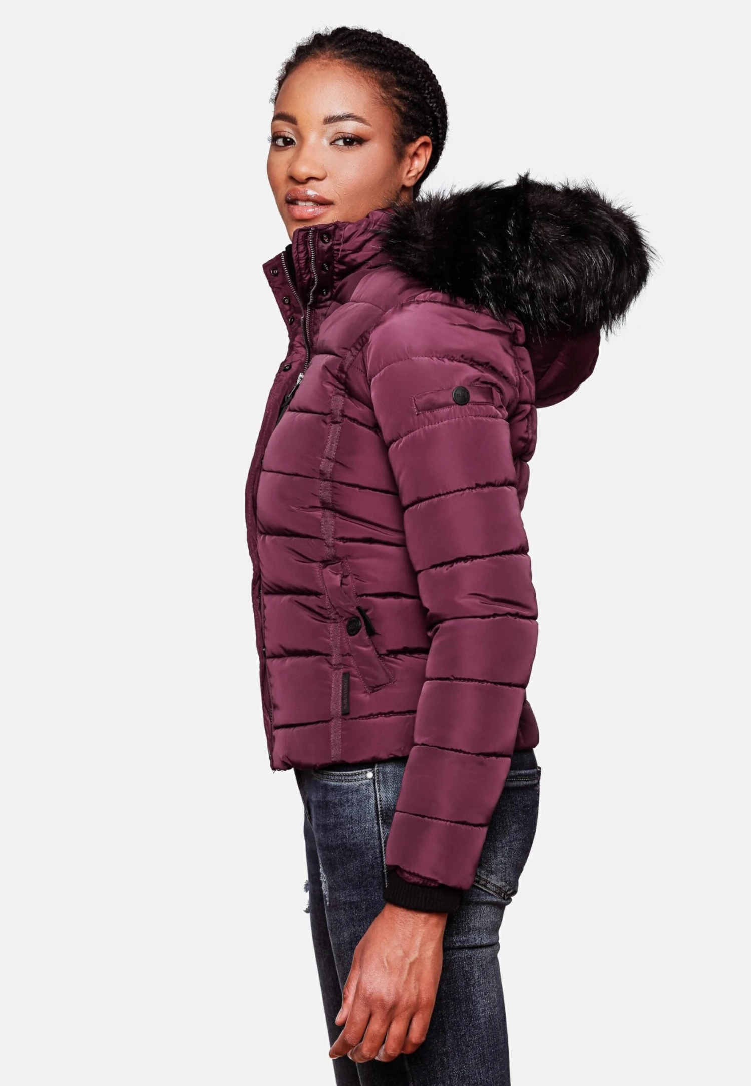 Navahoo Winterjassen Winterjas Miamor Dames Wijnrood 6 Navahoo Winterjassen Winterjas Miamor Dames Wijnrood - Afbeelding 6