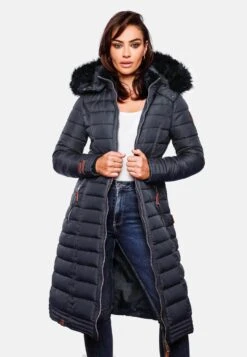 Navahoo Wintermantels Wintermantel Umay Dames Nachtblauw -Navahoo fdc1e4a990f1b971d501212d03d2d45a