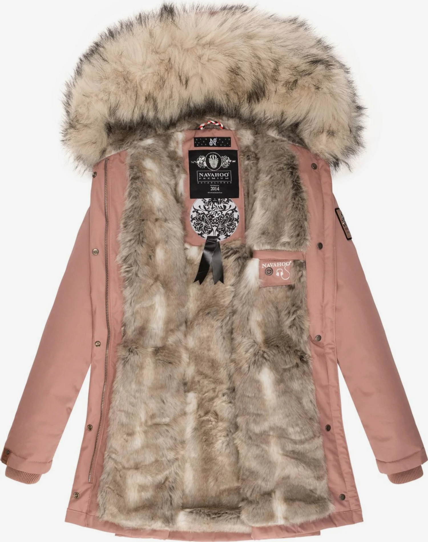 Navahoo Parkas Winterparka Cristal Dames Donkerroze 5 Navahoo Parkas Winterparka Cristal Dames Donkerroze - Afbeelding 5